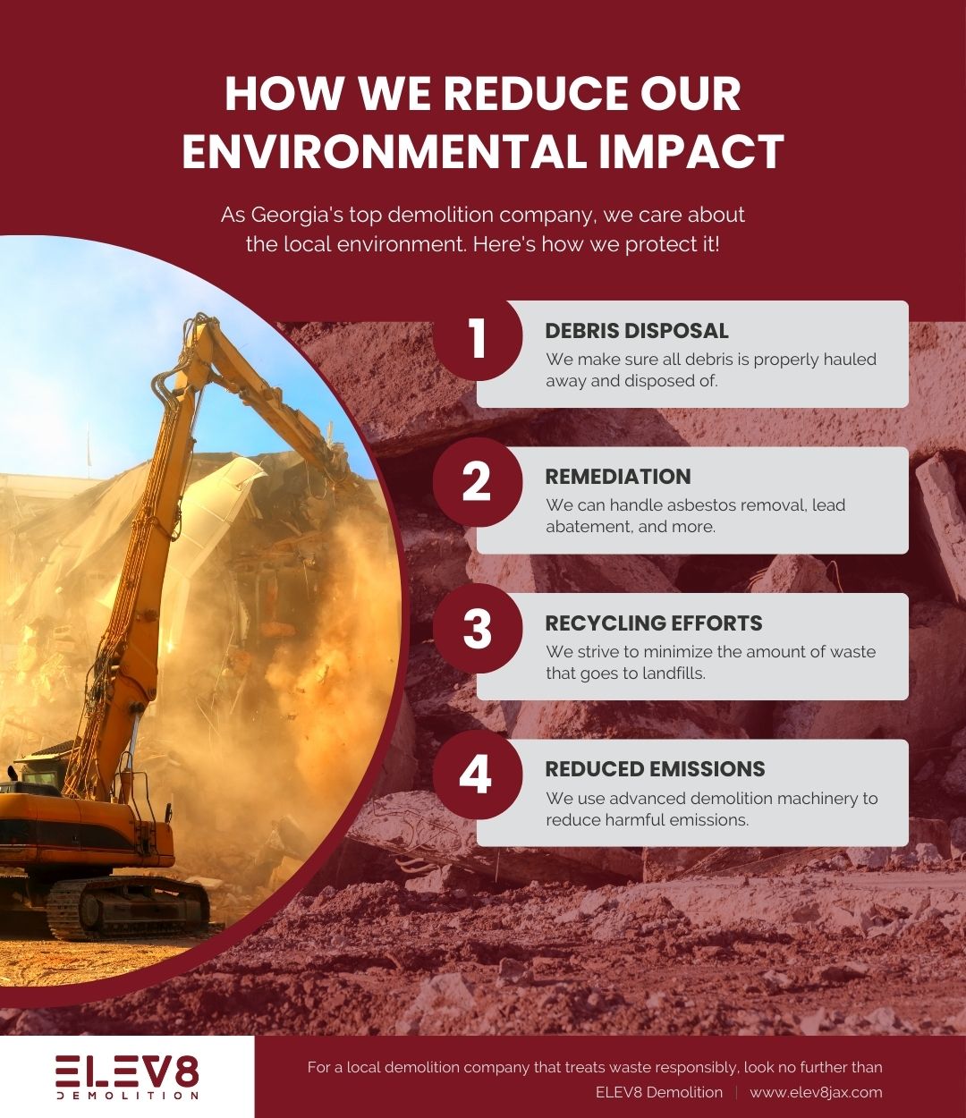 how we reduce our environmental impact